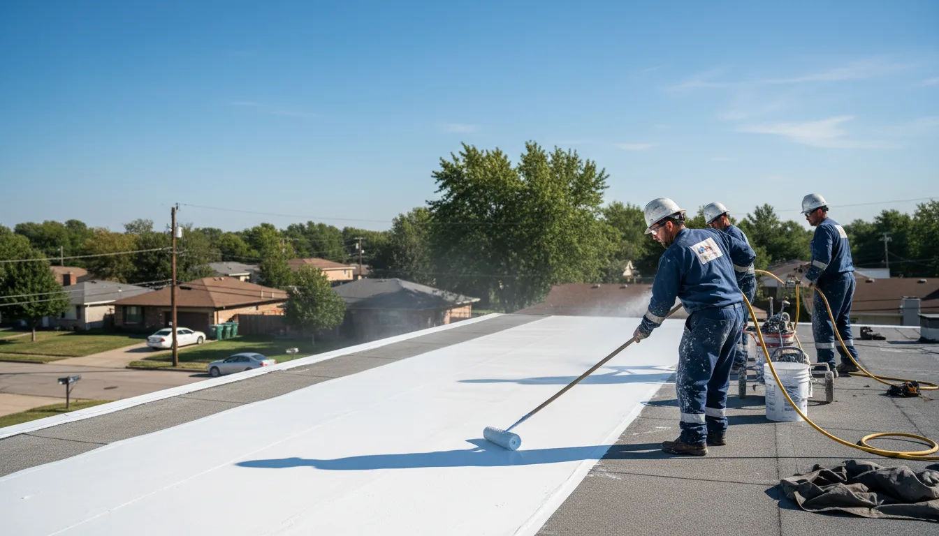 Commercial roof coating in Malaga, NM near me